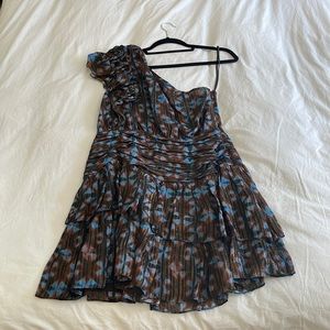 Ulla Johnson one shoulder silk dress